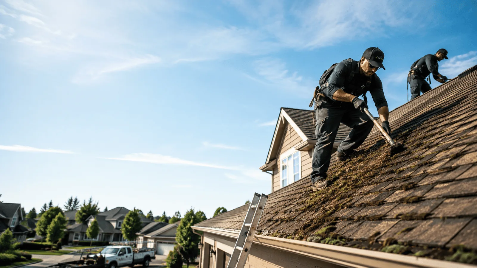 Roof Moss Removal in Castleton, IL near me